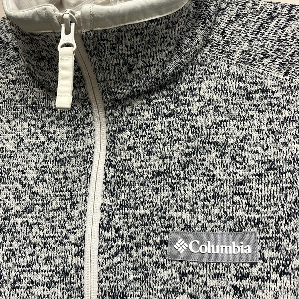 💕NEW Women's Sweater Weather™ Full Zip Jacket in Chalk Heather, Size Large - Picture 3 of 10